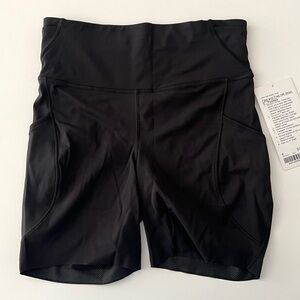 LULULEMON Fast and Free Black 6” High-Rise Shorts